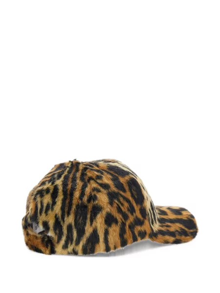 Șapcă Stand Studio cu imagine cu model leopard cu blană maro