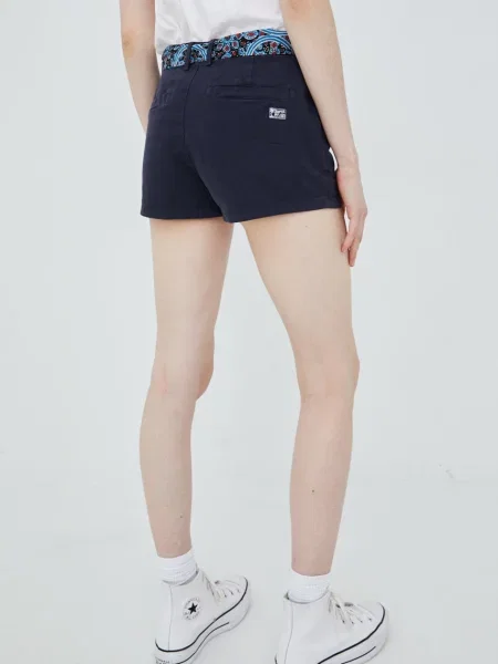 Однотонные шорты Superdry синие