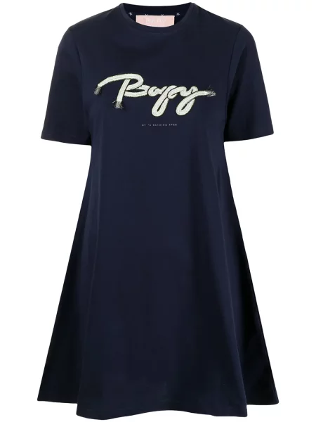 Haftowana sukienka koszulowa Bapy By *a Bathing Ape® garniturowa niebieska