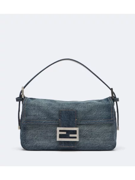 Geantă tip baghetă Fendi albastru