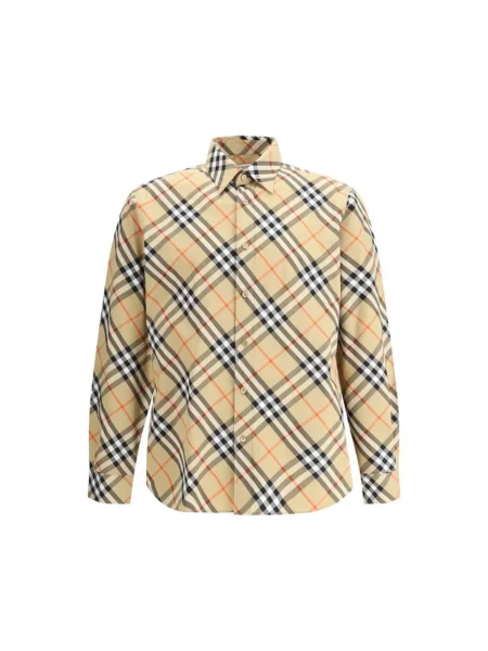 Koszula Burberry w kratę klasyczna beżowa
