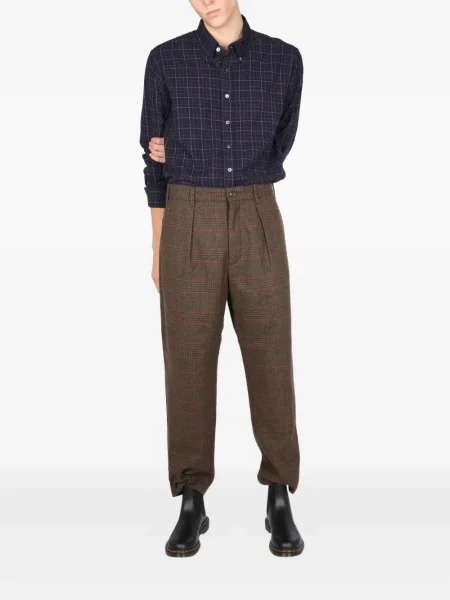 Cămașă Engineered Garments în carouri albastru