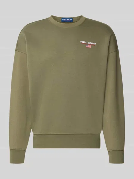 Bluza o kroju relaxed fit z mieszanki bawełny Polo Ralph Lauren oliwkowa