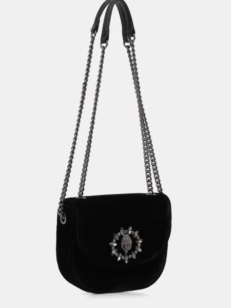 Велюрова сумочка Kurt Geiger London Chelsea чорний
