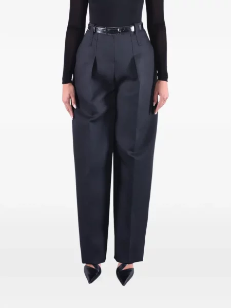 Pantaloni Elisabetta Franchi de lână negru