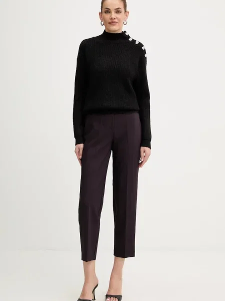 Светр з домішкою вовни Morgan MSTORI півгольф MSTORI сірий