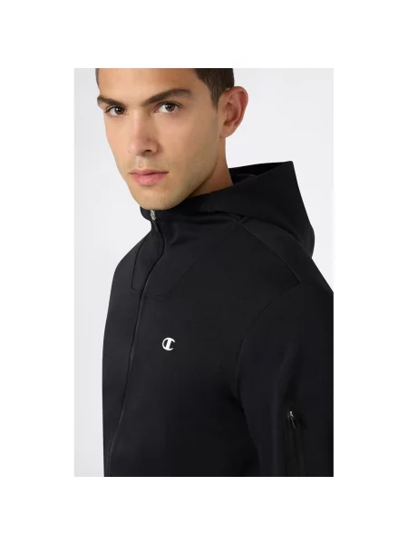 Costum Champion cu glugă negru