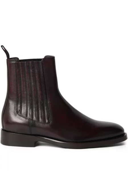 Kožené chelsea boots Brunello Cucinelli hnědé