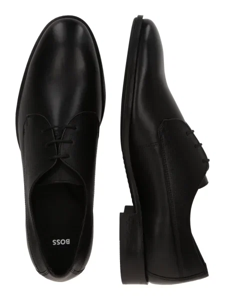 BOSS BLACK De piele pantofi derby Colby negru
