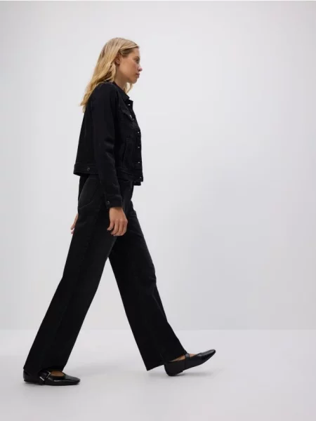 Reserved Джинси широкого крою чорний