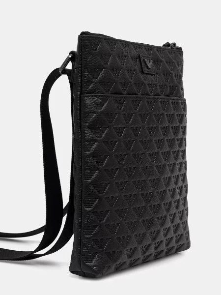 Geantă Emporio Armani din piele negru