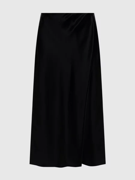 Спідниця міді Demi з шовком Khaite чорна