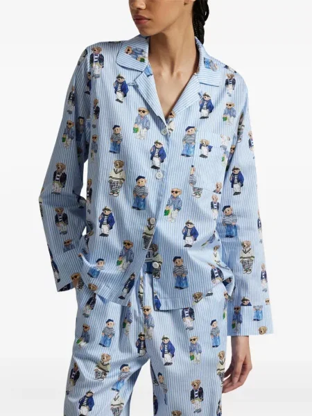 Căciulă Polo Ralph Lauren de catifea cord cu dungi de costum alb