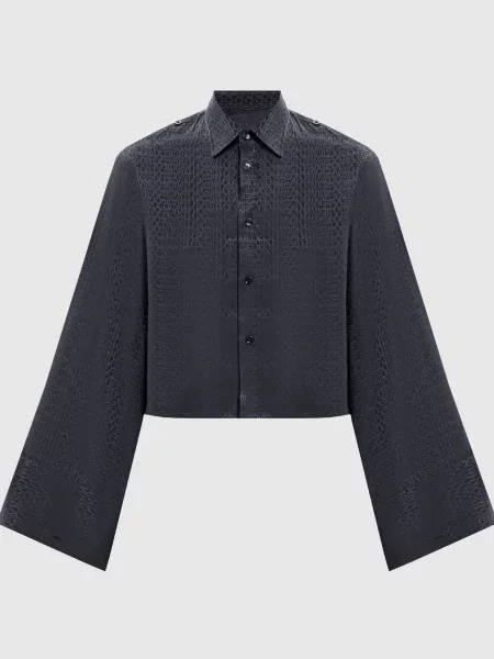 Блузка Maison Margiela Mm6 с принтом черная