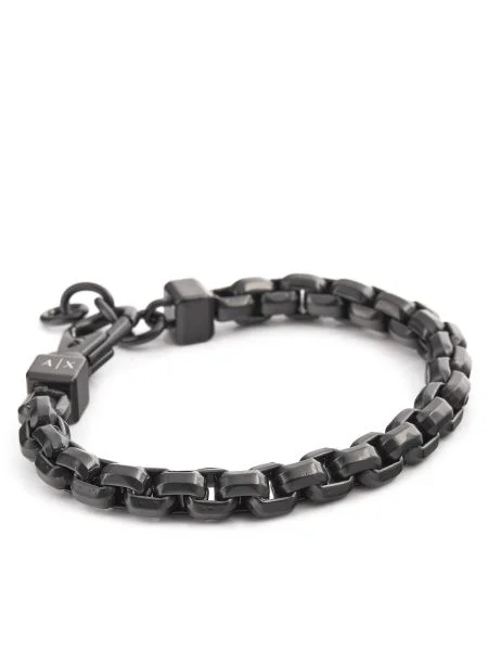 ARMANI EXCHANGE Náramok antracitová čierna