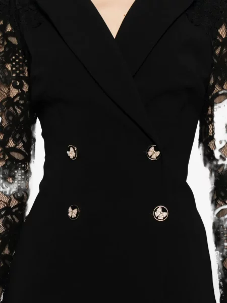 Rochie midi Nissa până la genunchi de costum negru