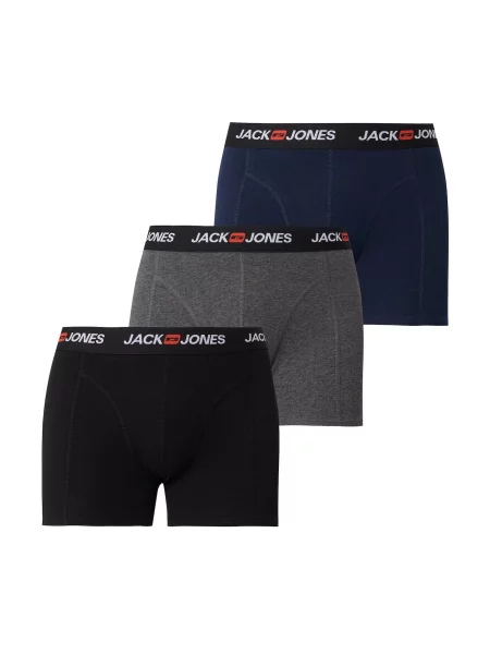 JACK & JONES Boxeri JACCORP bleumarin / gri închis negru