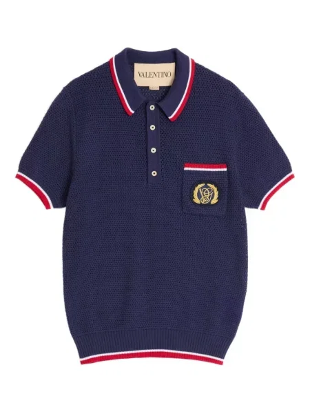 Tricou polo Valentino Garavani albastru