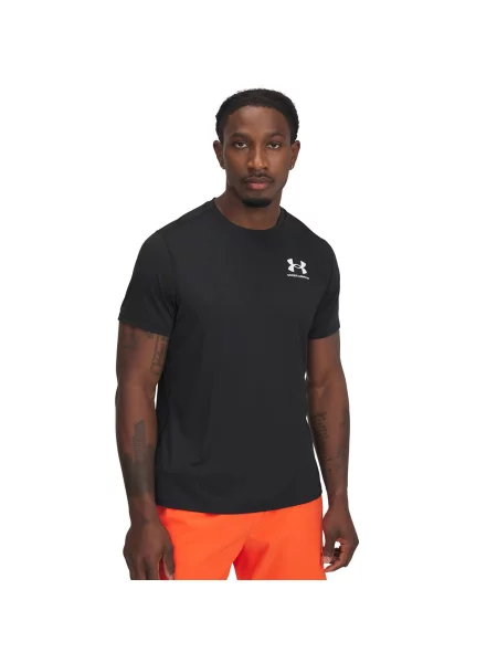T-shirt Under Armour Heatgear Fitted SS Tee Black/ White S czarna