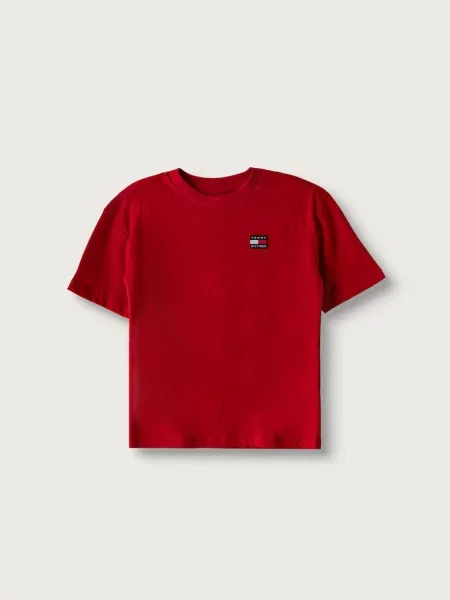 Tommy Hilfiger basic tričko detské červená