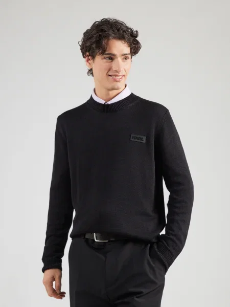 Karl Lagerfeld Pulover negru