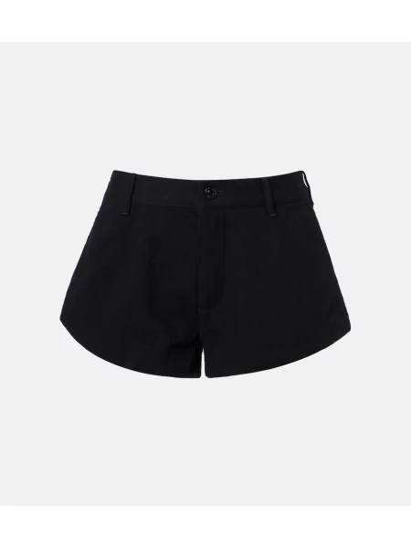 Pantaloni scurți din denim Frame negru