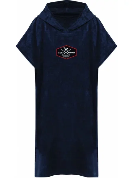 Surf Monkey Halat de baie Surf Cotton Poncho kids bleumarin