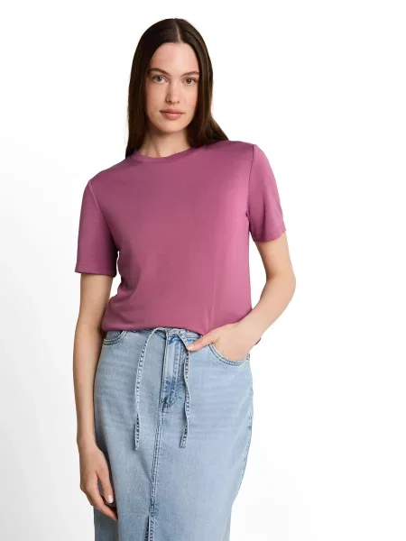 TOM TAILOR DENIM Tričko svetlofialová