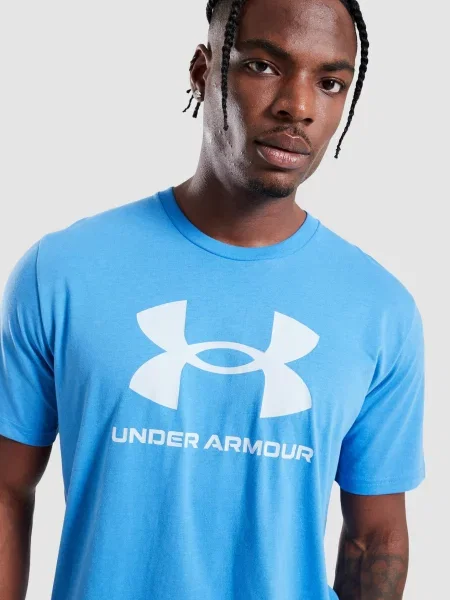 Under Armour T-Shirt Ua Sportstyle Logo Update Ss niebieska