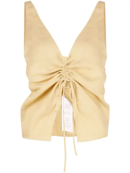 Lniana bluzka Nanushka zielona