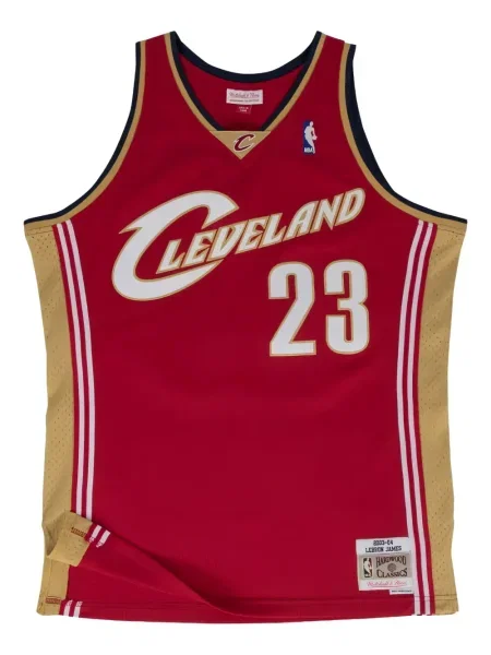Cămașă Mitchell & Ness din jerseu roșu