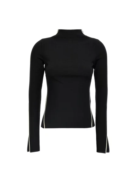 Sweter z golfem Sportmax do golfa czarny