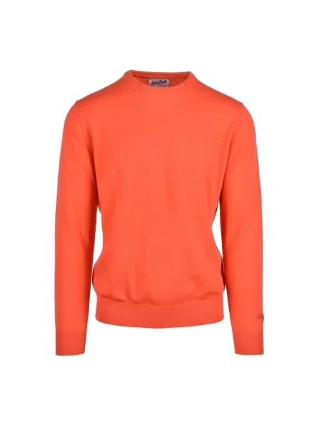 Sweter Mc2 Saint Barth wełniany pomarańczowy