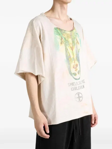 Tricou Saitos cu imagine alb