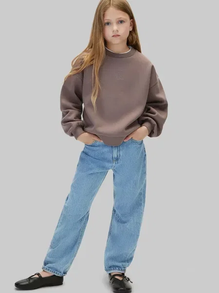 Суитчър Calvin Klein Jeans кафяво