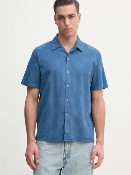 PS Paul Smith cămașă din bărbați cu guler clasic regular albastru