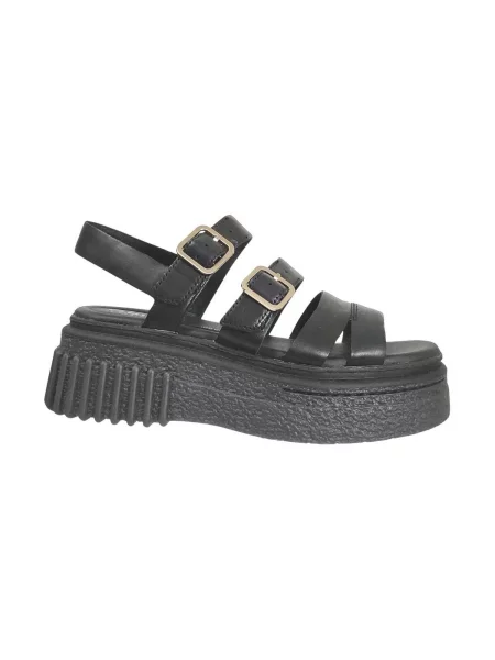 Pantofi Clarks cu bretele negru