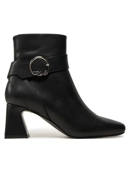 Škornji KARL LAGERFELD črna