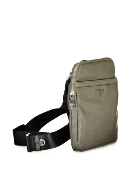 Geantă crossbody Guess cu autograf verde