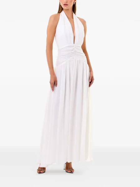 Maksi sukienka maxi Nicholas garniturowa biała