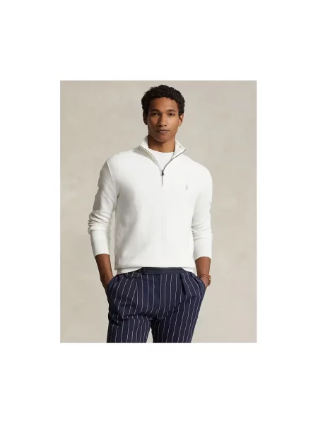 Bluza o kroju regular fit z kołnierzem i wyhaftowanym logo Polo Ralph Lauren biała