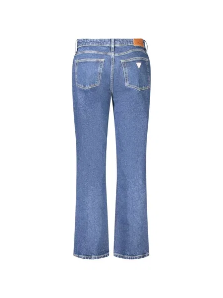Dżinsy z wysokim stanem Guess z wysoką talią niebieskie