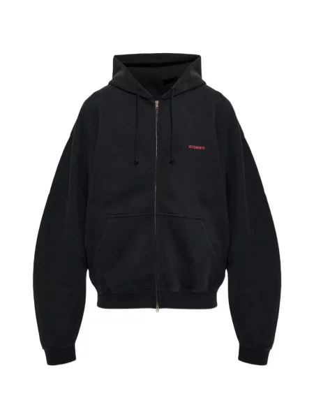 Hanorac cu glugă Vetements cu imagine negru