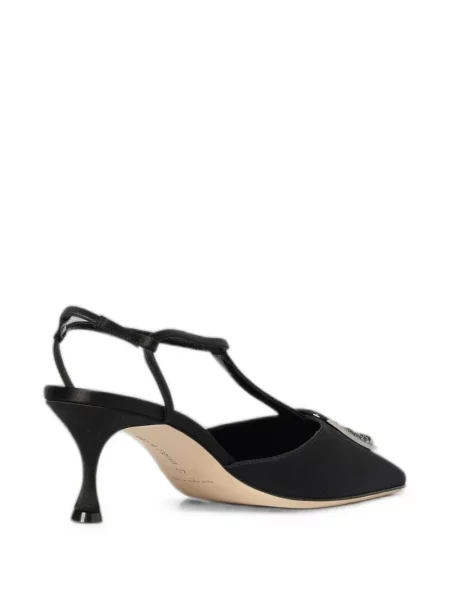 Pantofi cu toc Manolo Blahnik cu cataramă negru
