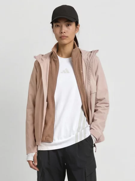 Adidas Terrex Fleecová Mikina Multi Essentials starorůžová
