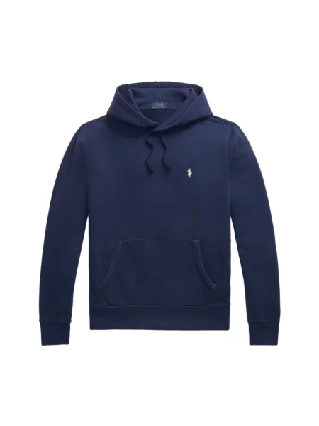 Bluza z kapturem Polo Ralph Lauren z kapturem niebieska