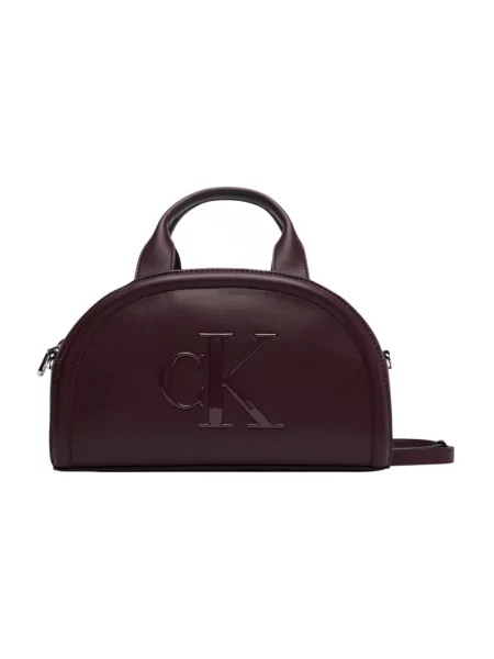 Calvin Klein torebka crossbody z imitacji skóry brązowa