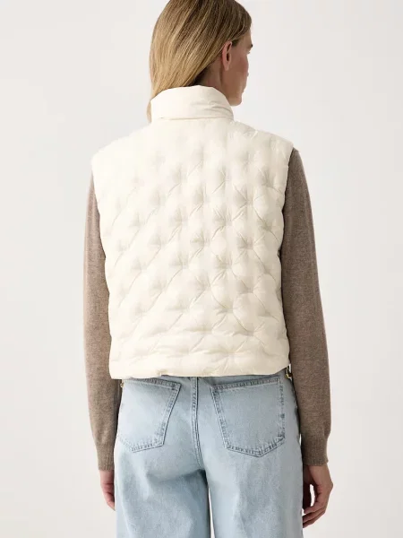 Tommy Hilfiger bezrękawnik puchowy beżowa