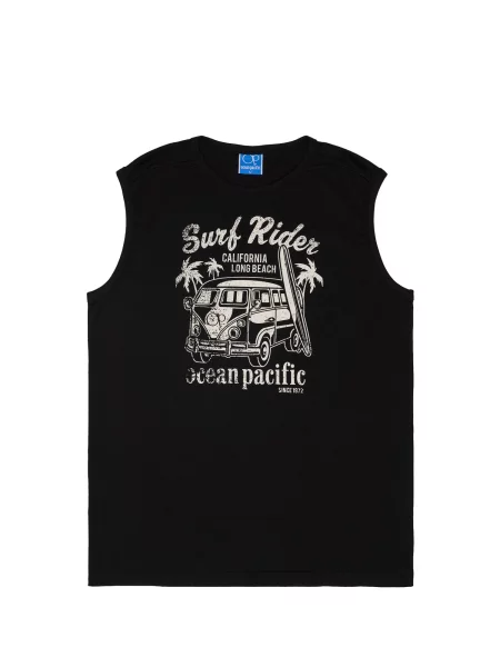 Ocean Pacific Tricou Shorey negru alb