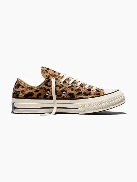 Converse Chuck 70 OX Leopard teniși pentru femei bej